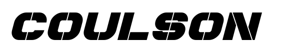 Coulson font preview